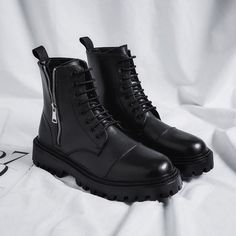 Gothic Shoes Boots, Funny Shoes, Black Boots Men, Rock Style Clothing, Gothic Shoes, Black Pants Men, Ankle Boots Men, High Top Boots, Velvet Shoes