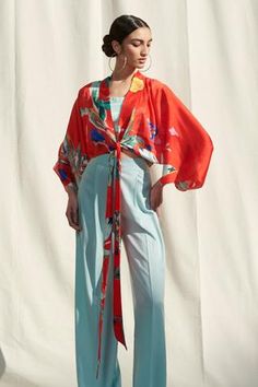 Shop for Mandira Wirk Red Crepe Satin Printed Kaftan Crop Top And Pant Set for Women Online at Aza Fashions Mandira Wirk, Red Kaftan, Blue Kaftan, Crop Top And Pants Set, Crop Top Pants Set, Kaftan Tops, Printed Kaftan, Kaftan Style, Satin Pants