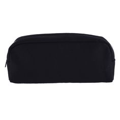 a black cosmetic bag on a white background