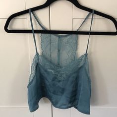 Gorgeous Blue Lingerie Top Lace Detailing Never Worn Putchased At A Boutique, Unsure Of Brand One Small Snag, Last Photo Lingerie Top, Blue Lingerie, Lace Tops, Lace Detail, Women's Intimates, Color Blue, Slip On, Lingerie, Boutique