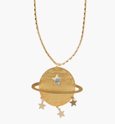 Golden Saturn Necklace