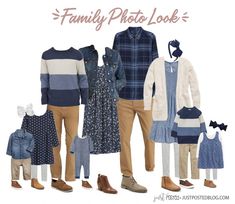 an image of family photo look in blue and white