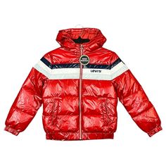 Levi's Boy's Full Zip Puffer Jacket Size M-Xl Red / Multicolor Water Resistant, Hooded *Size M ( Waist 34in, Shoulder To Hem 21 In) *Size L ( Waist 36in, Shoulder To Hem 22 In) *Size Xl ( Waist 40in, Shoulder To Hem 23.5 In) *New With Tags *100% Polyester *Hand Pockets *Lightweight *Same Day Shipping - To All Orders Placed By 10am Eastern Time, Monday - Friday** Red Sports Outerwear With Adjustable Hood, Red Nylon Hooded Jacket For Fall, Red Hooded Nylon Outerwear, Hooded Red Nylon Outerwear, Sporty Red Outerwear With Detachable Hood, Red Hooded Outerwear With Fleece Lining, Red Hooded Jacket For Spring Outdoor, Red Sporty Outerwear For Outdoor Activities, Sporty Red Outerwear For Outdoor Activities