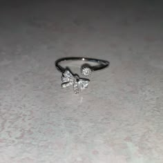 Nwot. Adorable .925 Sterling Silver Ring With Cz Stones. It Is A Size 7 But Can Be Adjusted I Fit Larger Or Smaller. Adorable, Dainty, Girly. Nice Stacking Ring! (Box Not Included But Packed Securely In Jewelry Bag) Coquette Rings, Silver Rings Aesthetic, Rings Aesthetic Silver, Dainty Silver Rings, Danty Jewelry, Xoxo Jewelry, Silver Jewlery, Bow Ring, Ring Stack