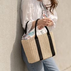 Free U.S. shipping. Style:  , color:Beige, suite for season：Summer ，Beach, Material Straw, Beige Straw Woven Beach Tote Beach Tote, Season Summer, Summer Beach, Straw Bag, Straw, Tote Bag, Color