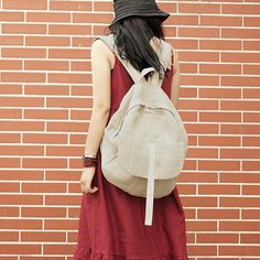 Unique design women large bag women canvas backpack canvas shoulder bag. Canvas Backpack Women, Longchamp Le Pliage Backpack, Canvas Backpack, Canvas Shoulder Bag, Large Bag, Style Women, Handbag Backpack, Bag Women, Trending Now