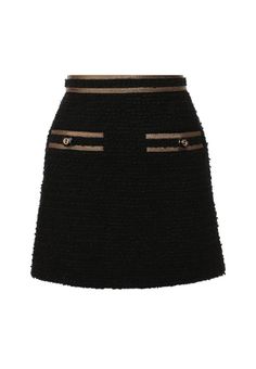 Gucci Metallic-trimmed Cotton-blend Tweed Mini Skirt - Runway Catalog Chic Fall Gucci Bottoms, Elegant Tweed Mini Skirt With Lining, Elegant Tweed Lined Mini Skirt, Luxury Mini Skirt For Workwear, Luxury Lined Mini Skirt For Work, Elegant Gucci Skirt For Formal Occasions, Chic Gucci Formal Skirt, Formal Tweed Mini Skirt, Elegant Tweed Mini Skirt For Formal Occasions