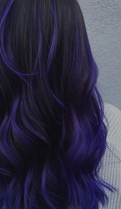 Dark Midnight Blue Hair, Dark Blue And Purple Hair, Midnight Purple Hair, Starfall Ball, Blue And Purple Hair, Bright Purple Hair, Midnight Blue Hair, Blue Purple Hair, Purple Hair Highlights