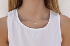 The Butterfly necklace is formed by a chain and a butterfly-shaped pendant. This dainty, minimalist-style necklace looks great on both women and children. It is perfect to wear on any occasion. Features:  * Chain length is adjustable within 41 to 44 cm (16.1 to 17.3 inches) so it fits your preferences.  * All of our jewelry is made of sterling silver (925 mm) and our gold jewelry is gold plated in 18K gold. Nickel free.  Packaging: Our jewelry is packaged in a reusable bag that protects the item Minimalist Butterfly Necklace For Everyday, Minimalist Everyday Butterfly Necklace, Everyday Minimalist Butterfly Necklace, Style Minimaliste, Butterfly Shape, Small Rings, Butterfly Necklace, Silver Pendants, The Butterfly