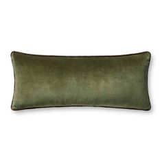 Chris Loves Julia x Loloi Liza Collection Dark Green Pillow PCJ0020 Dark Green / 13'' x 35'' Cover w/Poly Insert Dark Green Pillow, Magnolia Home Rugs, Chris Loves Julia X Loloi, Long Throw Pillows, Chris Loves Julia, Furniture Gallery, Green Pillows, Modern Pillows, Velvet Throw