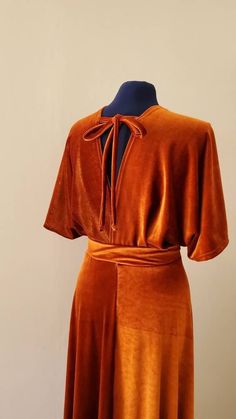 Velvet Dress, Rust Velvet Dress, Velvet Maxi Dress, Simple Bridesmaid Dress, Comfortable Dress, Easy to Wear Dress, Made to Any Size - Etsy Rust Velvet Dress, Orange Velvet Dress, Maxi Dress Simple, Simple Bridesmaid Dress, Velvet Bridesmaid Dress, Burnt Orange Bridesmaid Dresses, Rust Bridesmaid Dress, Velvet Bridesmaid, Loose Kimono