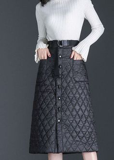 Black Lined Skirt For Winter, Black Pleated Skirt For Winter, Black Pencil Skirt For Winter, Lined Pencil Skirt For Winter, Winter Black Pencil Skirt, Winter Lined Pencil Skirt, Winter Pencil Skirt With Pockets, Winter Stretch Skirt, Winter Skirt With Pockets