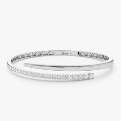 Unique Diamond Bangle Bracelet 1ct, 14K Cross Over Bangle, Graduating Diamond Bracelet, Diamond Gold Bracelet Bangle, Ladies Bracelet Bangle - Etsy Ukraine Elegant Flexible White Gold Bracelet, Formal Bangle Bracelet With Brilliant Cut, Elegant Diamond Cut Cuff Bracelet For Anniversary, Brilliant Cut Diamond Bangle For Formal Occasions, Elegant White Gold Bangle For Everyday Wear, Dazzling White Gold Bangle Bracelets, Dazzling White Gold Bangle Bracelet, Formal Brilliant Cut Bangle Bracelets, Elegant White Gold Jubilee Cuff Bracelet