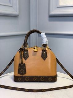 LV Alma BB Epi/Monogram Canvas Caramel For Women Alma Louis Vuitton, Lv Alma Bb, Louis Vuitton Capucine, Lv Alma, Louis Vuitton Neonoe, Alma Bb, Compact Bag, Louis Vuitton Neverfull Mm, Luxury Products