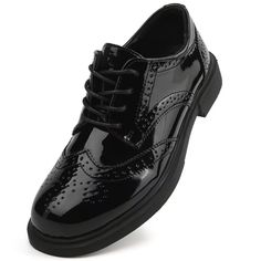 PRICES MAY VARY. Timeless and classic design - XUVUVJU Women's Oxfords embrace elegance with their traditional style. Perfect for business or formal occasions - These shoes add a polished, chic look to any outfit. Secure and personalized fit - The lace-up design ensures your feet stay comfortable and snug. Unique fashion detail - The Wingtip Brogue detailing adds a trendy yet classic touch to your style. Essential wardrobe addition - This footwear not only complements business and formal outfits Womens Dress Shoes, Jackets Dress, Oxford Style, Essential Wardrobe, Black Dress Shoes, Formal Outfits, Business Formal, Dress Shoes Womens, Womens Dress