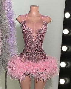 Pink Bling Rhinestone Party Dress With Feathers - Etsy Party Sequin Dress With Rhinestones And Fitted Bodice, Fitted Sequin Pageant Dress For Prom Season, Fitted Pink Evening Dress For Pageant, Fitted Sleeveless Sequin Dress For Pageants, Elegant Fitted Pageant Dress For Party, Fitted Dress For Pageants During Party Season, Fitted Rhinestone Pageant Dress For Prom, Pink Pageant Dress With Fitted Bodice For Party, Embellished Pageant Dress With Fitted Bodice For Party