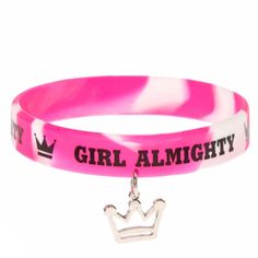 Color: Pink Rubber Elastic Band Graphic Positive Message Print Stretch Fit One Size No Trades Free Gift W/Purchase Same-Day Shipping Eyeit-Buyit Trendy Pink Hypoallergenic Bracelets, Adjustable Hypoallergenic Pink Wristband, Adjustable Pink Wristband For Birthday, Trendy Pink Bracelets For Birthday, Trendy Pink Bracelet For Birthday, Cute Pink Wristband For Friendship, Personalized Pink Wristband For Friendship, Cute Pink Wristband For Gift, Cute Pink Wristband Gift