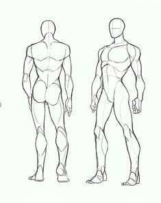 an image of a man's body in three different poses