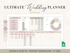 the ultimate wedding planner for google sheets