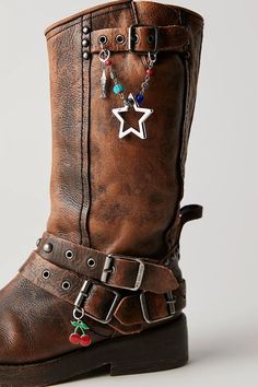 Shoe Charm & Pin Pack | Free People Boot Charms, Boot Chains, Studded Bag, Free People Shoes, Shoe Art, Your Shoes, Shoe Charms, Dream Shoes, Moto Boots