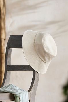 Handmade from lightweight and breathable cotton, this bucket-style version of our colorful crusher hat is perfect for a day at the beach or in the garden. Packable construction pairs with UPF 50 sun protection (96-99% of sun's rays) and an inner drawstring to assure a comfortable fit. Adjustable Cotton Sun Hat With Short Brim, Adjustable Short Brim Cotton Sun Hat, Summer Brimmed Cotton Hats, Adjustable Cotton Bucket Hat With Uv Protection, Beige Cotton Bucket Hat With Short Brim, Beige Cotton Bucket Hat For Everyday Wear, Everyday Cream Cotton Sun Hat, Cotton Bucket Hat With Short Brim For Beach, Cotton Beach Bucket Hat With Short Brim