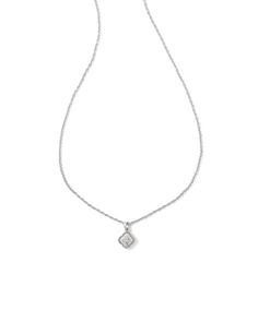 With its floral-inspired frame, the Mallory Silver Small Short Pendant Necklace in Platinum Drusy might just be our sweetest pendant yet. Minimal and chic, this petite pendant adds a touch of shine to your everyday style. Plus, its adjustable closure lets you change up the length with each wear. Metal Rhodium Over Brass Material Platinum Drusy Closure Spring Ring Clasp Size 19" Chain , 0.4"L X 0.6"W PendantDue to the one-of-a-kind nature of the medium, exact colors and patterns may vary slightly Silver Pendent Necklace, Silver Necklace Dainty, Kendra Scott Necklace Stack, Cute Necklaces Silver, Cute Silver Jewelry, Dainty Jewelry Layered, Dainty Silver Jewelry, Simple Silver Necklace, Small Necklaces