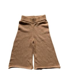 The Simple Folk Unisex Wide Leg Knit Trouser - Little Kid, Big Kid Soft Knit Beige Bottoms, Casual Brown Ribbed Bottoms, Casual Ribbed Brown Bottoms, Brown Ribbed Pants For Fall, Brown Knit Loungewear Bottoms, Brown Knit Bottoms For Loungewear, Beige Soft Knit Bottoms For Fall, Cozy Brown Bottoms For Fall, Brown Knit Bottoms For Fall