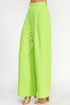 high waist wide leg pants Brand: Milk & Honey Style: 34341P Fabric: Details: Green Solid Wide-leg Pants, Spring Wide-leg Solid Color Pants, Spring Wide-leg Pants In Solid Color, Spring Solid Color Wide-leg Pants, Spring Wide Leg Solid Color Pants, Solid Color Wide Leg Pants For Spring, Green Wide Leg Pants Loosely Fitted, Spring Wide Leg Work Pants Full Length, Spring Wide Leg Full-length Work Pants