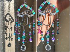 there are two pictures of the same item on this page, and one has beads hanging from it