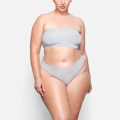 Fits Everybody Bandeau Bra | Moonstone — A bandeau bra made of the softest buttery fabric that stretches with your body while providing lift for your bust. This strapless bandeau bra has a no-cut design that offers subtle support without digging. Experience all-day comfort and a seamless look with this perfect everyday solution. Panty Design, Strapless Bandeau, Bandeau Bra, Tights Outfit, Across Body Bag, Girls High, Strapless Bra, High Leg, Underwire Bra