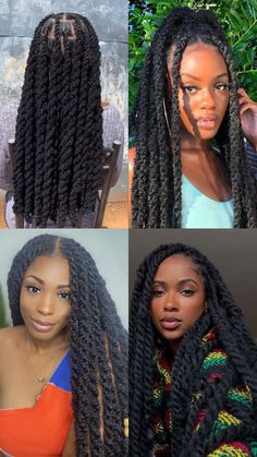 Different Types Of Twist Braids, Marley Twists Jumbo, Marley Twist Updo Hairstyles, Birthday Hairstyles For Black Women Braided, Marly Twist Long, Trending Protective Hairstyles, Large Marley Twists, Twist Braids Hairstyles For Black Women