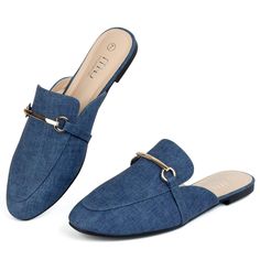 PRICES MAY VARY. 【COMFORT & SUPPORT】:Our womens mules include a padded,ergonomic foot-bed,provide stability and comfortable.Slip into these mules shoes,with whole comfortable and supportive for your feet throughout all the day. 【DURABLE & FLEXIBLE】:Updated double thickness sole,offers excellent elasticity and wear resistance,tested that can withstand up to 50,000 times of bending and stretching,like a reliable friend,MUSSHOE mules always be your side to witness every good moment. 【BREATHABLE & S Buckle Flats, Backless Loafers, Buckled Flats, Women's Mules, Foot Bed, Womens Mules, Flats Shoes, Kids Luggage, Mule Flat