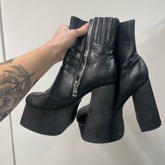 Cute Platforms From Dollskill, Super Comfy And Sturdy Cute Platforms, Dolls Kill Shoes, Dolls Kill, Size 7, Women Shoes, Dolls, Wardrobe, Women Shopping, Black