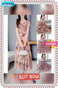 Women's Casual Dress Swing Dress Print Dress Floral Print Crew Neck Midi Dress Active Fashion Outdoor Daily Short Sleeve Regular Fit Pink Blue Orange Spring Summer M L Xl Xxl 3xl Non-stretch Chiffon Maxi Dress With Short Sleeves, Chiffon Maxi Dress With Short Sleeves, Non-stretch, Non-stretch Chiffon Dress With Short Sleeves, Pink Non-stretch Dress With Short Sleeves, Multicolor Short Sleeve Chiffon Dress, Multicolor Chiffon Short Sleeve Dress, Multicolor Chiffon Dresses With Short Sleeves, Floral Print Short Sleeve Chiffon Dress, Chiffon Floral Print Short Sleeve Dresses