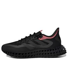 (WMNS) adidas 4DFWD 2 'Black Wonder Red' GX9268 (SNKR/Women's/Non-Slip/Breathable/Wear-resistant) Adidas 4dfwd, Fashion Performance, Stylish Sneakers, Perfect Pair, Black Silver, Your Perfect, Adidas, Wonder, Sneakers