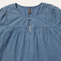 This soft, flowing top is crafted with lightweight cotton and finished with authentic details like pin tucks at the chest and gathered sleeves. The split-neck keyhole collar includes a hidden button closure. A versatile piece for the warmer months that can be paired with denim cutoffs, your favorite jeans, or a skirt. 100% Cotton Split-Neck Keyhole Collar With Covered Button Closure Pin Tucks Below Straight Front Yoke Gathered Short Sleeves at Shoulder Imported Casual Short Sleeve Tops With Pintucks, Casual Pintuck Short Sleeve Tops, Casual Tops With Gathered Neckline For Spring, Cotton Tops With Pintucks And Relaxed Fit, Relaxed Fit Cotton Tops With Pintucks, Casual Tops With Gathered Neckline For Daywear, Cotton Tops With Pintucks For Fall, Cotton Top With Pintucks For Fall, Casual Long Sleeve Top With Pintucks