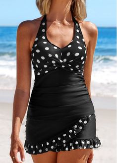 Color:Black;Size:S;Size:M;Size:XL;Package Contents:1 X Top , 1 X Pantskirt;Occasion:Sport; Black Tankini, Printed Tankini, Blue Jumpsuits, Lovely Tops, Pink Paisley, Tankini Set, Tankini Swimsuits, Plus Size Swimwear, Swimwear Collection