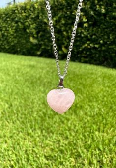 Dainty Rose Quartz Heart Pendant Gourgeous Rose Quartz Crystal Necklace Rose Quartz is the stone of universal love. It restores trust and harmony in relationships, encouraging unconditional love. Rose Quartz purifies and opens the heart at all levels to promote love, self-love, friendship, deep inner healing and feelings of peace. Calming and reassuring, it helps to comfort in times of grief. Rose Quartz dispels negativity and protects against environmental pollution, replacing it with loving vi Spiritual Heart Necklace For Valentine's Day, Rose Heart Necklace For Valentine's Day, Valentine's Day Rose Heart Necklace, Heart-shaped Healing Jewelry For Mother's Day, Spiritual Rose Quartz Necklace For Valentine's Day, Spiritual Heart-shaped Rose Gold Necklace, Pink Healing Necklaces For Valentine's Day, Spiritual Rose Gold Heart Necklace, Heart-shaped Rose Colored Jewelry For Gift