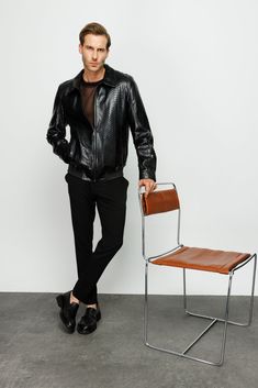 Leather Men Jacket, Men’s Black Leather Jacket Outfit, Elegant Black Single-breasted Leather Jacket, Designer Black Single-breasted Leather Jacket, Unique Jackets, Luxury Leather-lined Men's Biker Jacket, Mens Black Leather, First Place, Buy One Get One