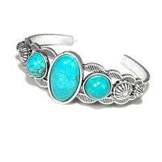 Antique Silver and Turquoise Cuff Bracelet - Western Style Boho Chic Jewelry Matching earrings sold separately. Bohemian Turquoise Nickel-free Cuff Bracelet, Jewelry Matching, Boho Chic Jewelry, Turquoise Bracelet Cuff, Turquoise Cuff, Star Bracelet, Chic Jewelry, Style Boho, Boho Chic Fashion