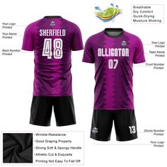 Order the jersey with special name & number you want from our shop, making a vibrant look on the field or daily life! Features: 1. Material: Made from 100% polyester wicking knit with 95% polyester / 5% spandex wicking pinhole mesh 2. Jerseys with sublimation printed name and numbers 3. Moisture-wicking fabric has spongy handle, good draping property and elasticity as well as good dimensional stability and wrinkle-resistance 4. Breathable & Quick-Drying 5. Athletic Cut & Exquisite stitching not Pink Sublimation, Purple Jersey, Soccer Uniforms, Blue Football, Orange Texas, Custom Fans, White Jersey, Sleeveless Crop Top, Baseball Shirts