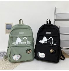 Material: Nylon Size:27*13*42cm; Cat Transparent, Hello Cat, Blue Backpack, School Backpack, Herschel Heritage Backpack, School Backpacks, Cute Photos, Purse Wallet, All Over The World