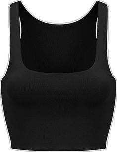 Black Seamless Sleeveless Tank Top, Black Sleeveless Seamless Tank Top, Fitted Elastane Vest For Summer, Fitted Black Tank Crop Top, Black Fitted Tank Crop Top, Solid Sleeveless Elastane Tank Top, Black Sleeveless Elastane Crop Top, Sleeveless Elastane Tank Top, Sleeveless Elastane Crop Top With Seamless Construction