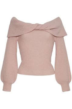 Salma Top – Cara Cara Luxurious Wardrobe, Blush Sweater, Ideal Wardrobe, Fitted Silhouette, Knit Fashion, Fall 2024, Lantern Sleeves, Mode Style, Dream Clothes