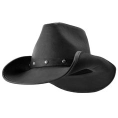 Deadwood Trading Broken Hill - Faux Leather Outback Hat - Hatcountry Black Leather Hat, Leather Cowboy Hats, Layered Weave, Outback Hat, Australian Outback, Straw Cowboy Hat, Leather Hats, Cute Hats, Trading Company