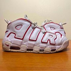 Nike Air More Uptempo White Varsity Red 2018 Size 9.5 Sneakers. Used And No Box. Could Use A Quick Clean. Not Perfect But Still A Cool Pair Of Kicks! Nike Air More Uptempo, Nike Air More, Shoes Nike Air, Quick Cleaning, Not Perfect, Shoes Nike, White Nikes, Mens Shoes Sneakers, Nike Men