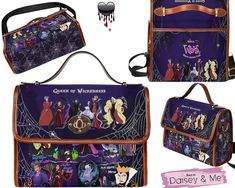 Lady Tremaine, Mother Gothel, Steampunk Bag, Collage Pattern, Colorful Collage, Snow White Evil Queen, Evil Queens, Retro Bags, Saddle Brown