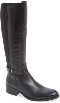 Toni Pons 'Tacoma' Tall Elastic Back Boot Classic Riding Knee-high Boots Medium Width, Leather Knee-high Boots For Business, Fitted Leather Knee-high Boots For Business, Classic Leather Knee-high Boots Medium Width, Classic Faux Leather Boots With Buckle Closure, Leather Riding Boots With Buckle Closure, Classic Leather Knee-high Riding Boots, Leather Knee-high Riding Boots, Fitted, Fitted Leather Knee-high Riding Boots