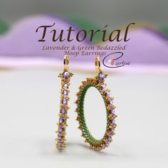 This Beaded Hoop Earrings tutorial for intermediate beaders and determined beginners will teach you how to make gorgeous seed bead and Zircon bead hoop earrings. Purple color both calms and stimulates our bodies, putting us in the right place for introspection and focused insight. It fosters creativity by awakening our senses while promoting the quiet necessary to make intuitive, insightful observations. Earrings are lightweight, looks gorgeous on and are perfect for a festive event! This material includes 5 color pages. PLEASE NOTE THAT THIS LISTING IS FOR THE TUTORIAL ONLY No beads, and no finished product are included in this sale. The instructions are in English only. Skill Level: intermediate beaders and determined beginners. Contents: List of materials List of tools Step-by-step inst Hoop Earrings Tutorial, Miyuki Earrings, Hand Beaded Jewelry, Beaded Flowers Patterns, Earrings Tutorial, Beaded Earrings Tutorials, Lace Earrings, Beaded Earrings Patterns, Beading Tutorial