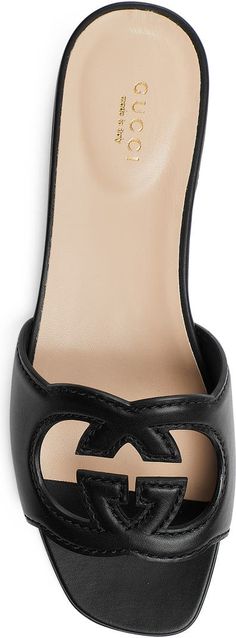 Gucci Interlocking G Cutout Slide Sandal (Women) | Nordstrom